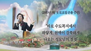 바로 수도꼭지에서 하얗게, 원액이 걸쭉하게 나오는 성모님의 참젖 (2019년 3월 첫토 증언)