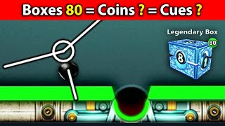 8 Ball Pool - How many LEGENDARY CUES & COINS can we GET with 80 LEGENDARY BOXES (2/5) - GamingWithK