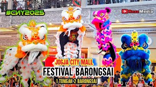 Amazing 🔥 Barongsai Tonggak San Guo | Jogja City Mall Lion Dance Indonesia #CNY2025 #liondance