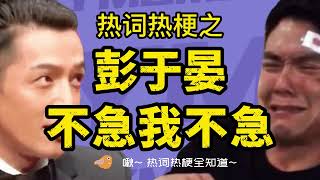 彭于晏不急我不急是什么梗什么意思