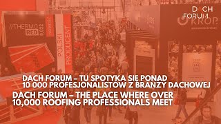 🛠 Dach Forum – tu spotyka się cała branża dachowa | where the entire roofing industry meets ❗️