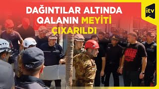 Son dəqiqə! Göygöldə uçqun altında qalan şəxsin meyiti çıxarıldı