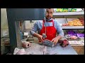 fish cutting skills with saw করাত দিয়ে বিদেশে দেশি মাছ কাটার পদ্ধতি