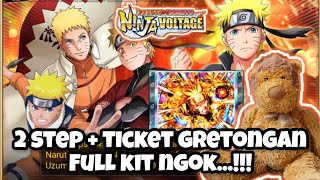 2 Step Full Kit, Banner Naruto TFS + Ticket ‼️ NARUTO X BORUTO NINJA VOLTAGE #nxb #yt