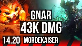 GNAR vs MORDEKAISER (TOP) | 43k DMG | EUW Master | 14.20