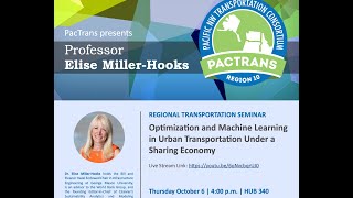 Optimization and Machine Learning in Urban Transportation Under a Sharing Economy