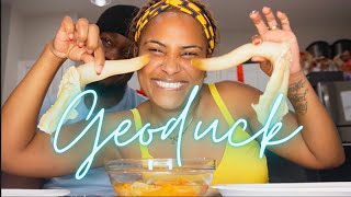 MUKBANG// Trying GEODUCK for the first time