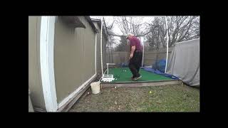 homemade swing trainer to fix over the top swing