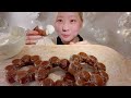 asmr baked chocolate pon de ring【mukbang eating sounds】【english subtitles】