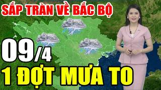 🔴[Trực Tiếp] Dự báo thời tiết hôm nay và ngày mai 9/4/2026 | dự báo thời tiết 3 ngày tới