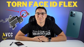 How To Fix Face ID with Torn Flex. iPhone 12 Pro Max. Swap Flood Illuminator & ALS Sensors Tutorial