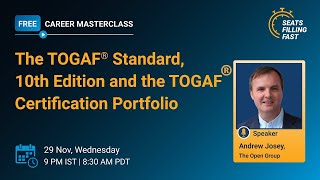 🔥Career Masterclass: TOGAF® Standard 10th Edition & the TOGAF® Certification Portfolio | Simplilearn