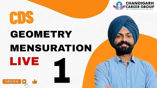 Geometry and mensuration class 1 for CDS by Sandeep Brar