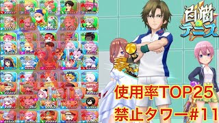 【使禁】こんな最強編成キャラ縛りしてなくても勝てるか怪しいのにキャラ縛りで勝てるわけないだろ！！！【白猫テニス】