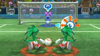 Mario and Sonic at The Rio 2016 Olympic Games Football- Team Daisy , Peach  vs Team Jet