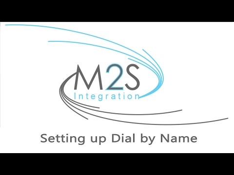 Setting up Avaya Dial By Name Setting up Avaya Dial By Name
