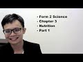 - Form 2 Science- Chapter 3- Nutrition- Part 1