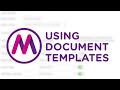 How to use document templates