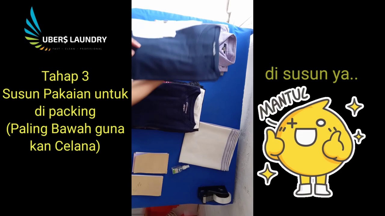 Cara Packing Baju Laundry 2020 - YouTube