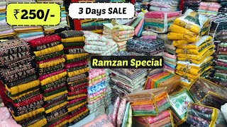 3 Days SALE Hyderabad Wholesale Dress Materials Fancy Work Suits Pakistani Cotton Suits