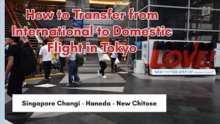 Tokyo Haneda Airport: How to Transfer to Domestic from International Flight (to Hokkaido)!