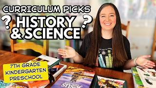 History & Science Curriculum Picks 2026 2027