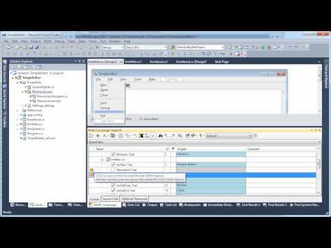 Localizing a C# project with the Multi-Language Add-In Localizing a C# project with the Multi-Language Add-In