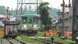 北条鉄道　フラワー2000-3号　北条町駅入線