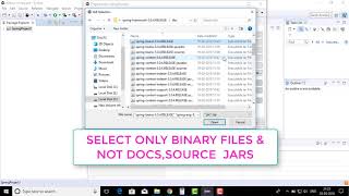 HOW TO ADD SPRING JARS INTO ECLIPSE 2018