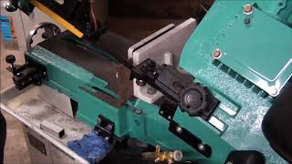 DingbatsDungeon Day 16 Axminster Engineer Series UE 812C Bandsaw cutting speed test