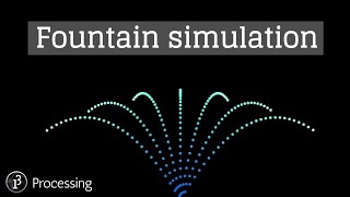 Fountain. Processing Demo.