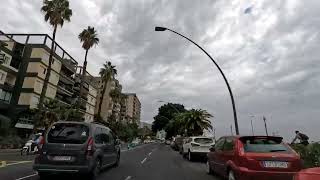 Tenerife - Driving from Santa Cruz de Tenerife to Playa de las Teresitas (2022. dec. 29.) 4K