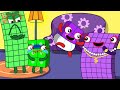 Fun Mom NB 60 vs Strict Dad NB 40, Who is Love More l Numberblocks fanmade coloring story