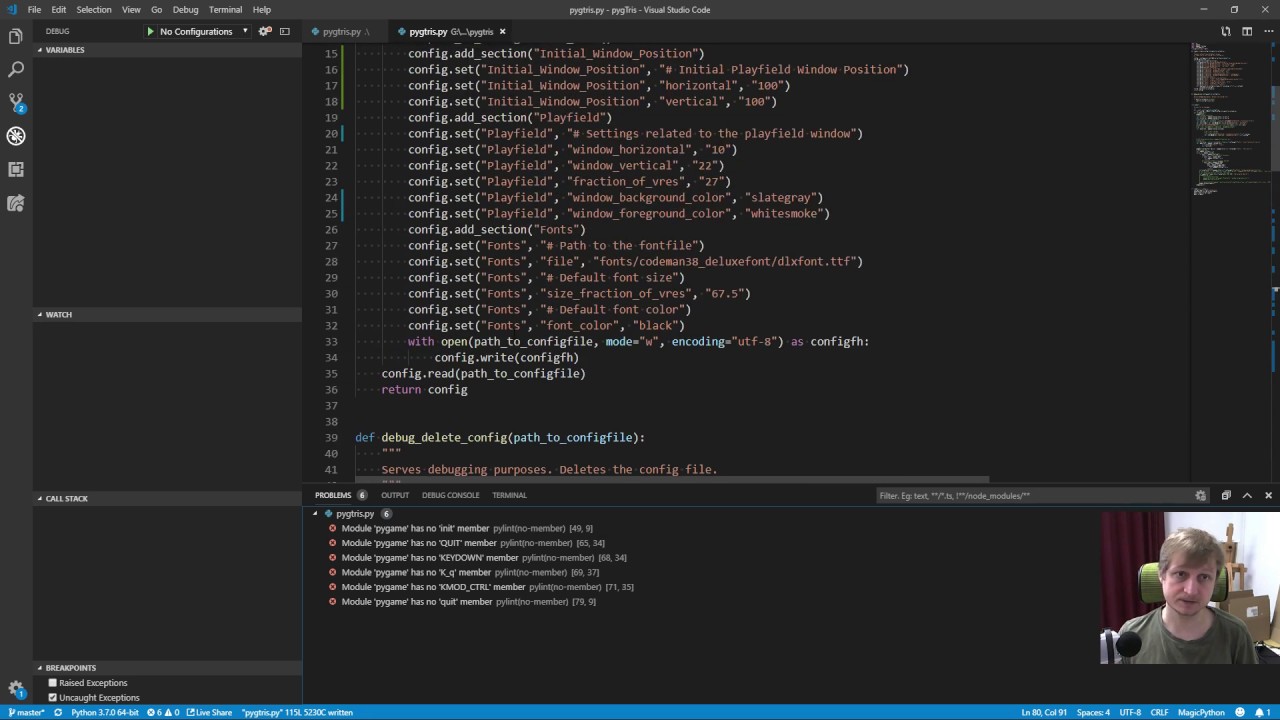 Programming With Python And Pygame Youtube
