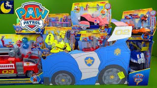 LOTS of Paw Patrol THE MOVIE Toys! Lookout Tower Firetruck Liberty Mega Bloks Micro Movers DIY Craft