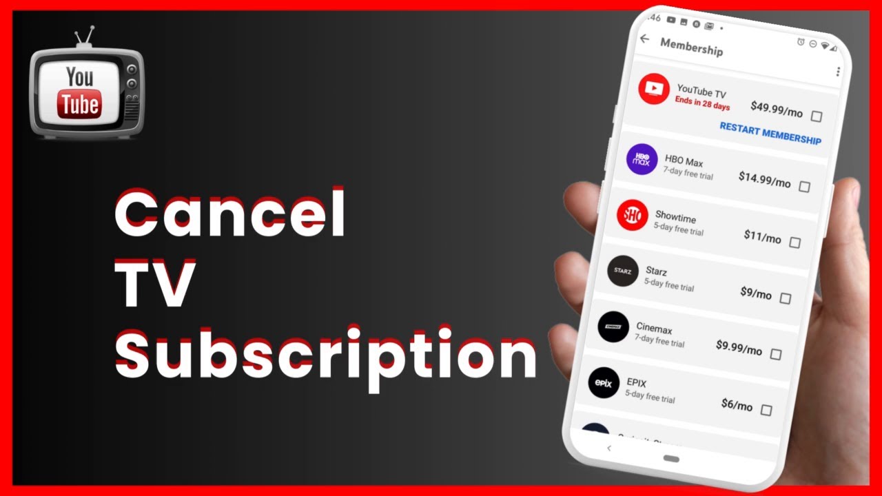 How To Cancel Youtube Tv Subscription Youtube