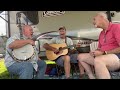 campground neighbors sing together farther along galaxfiddle gospelbluegrass