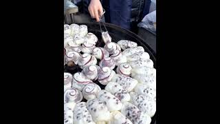 Nanchang’s taro paste red bean rolls So delicious #food #streetfood #cooking #breakfast #foodie