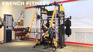 French Fitness FSR90 Functional Trainer Smith & Squat Rack Machine