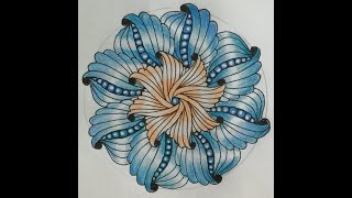 20220131 禅绕画 Flower画法-Zentangle