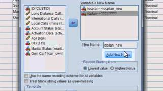 SPSS Automatic Recode