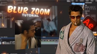 Blur Zoom Tutorial | After Effects