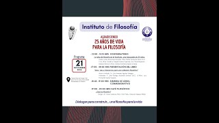 Instituto de Filosofía: Presentación de libro (21 de noviembre de 2024).