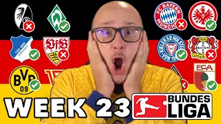 2024/25 BUNDESLIGA PREDICTIONS - WEEK #23