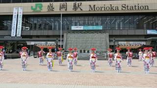 盛岡さんさ踊り清流 盛岡駅前おもてなしさんさ 2017.7.15