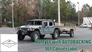 HUMVEE WITH AUTOBACKING  M101 CONVERSION