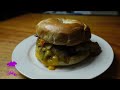 blue berry bagel burger melt little moz place cooking made easy