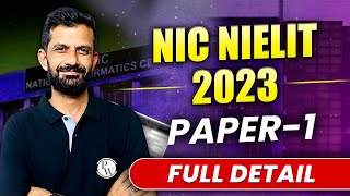 NIC NIELIT -2024 (Paper-1) Full Detail