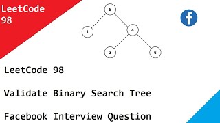 LeetCode 98 Validate Binary Search Tree - Facebook Interview Question