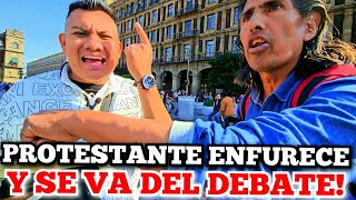 Protestante ENFURECE y se va del Debate!